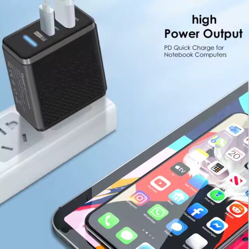 65 Watt Schnelladegerät USB C USb A Fast Charger 65W QC/PD GAN – Bild 3