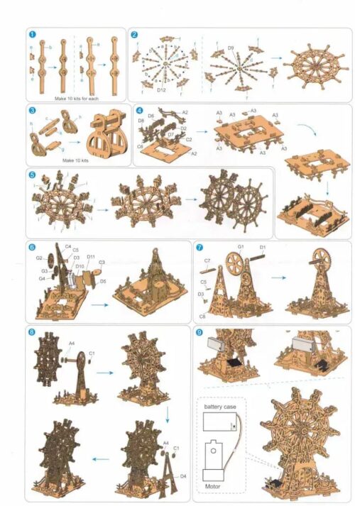 Anleitung Holz Solar Puzzle mit Solarantrieb – Bild 4