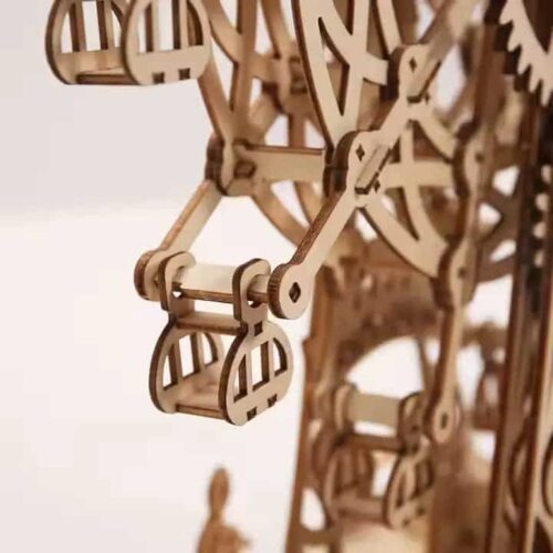 Holz-Riesenrad-Puzzle Holz Solar Puzzle mit Solarantrieb – Bild 3