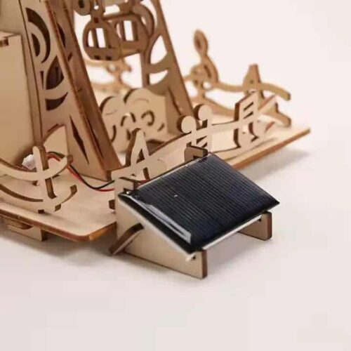 Holz-Riesenrad-Puzzle-solarbetrieben Holz Solar Puzzle mit Solarantrieb – Bild 2