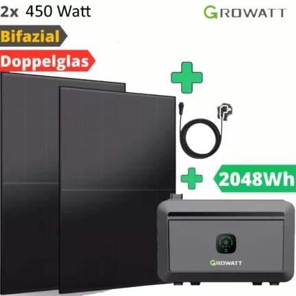 Genehmigungsfrei 4 KW Speicher und 4 Solarmodulen mit 1800 Watt (Kopie)
