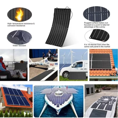 Flexible Solarpanels (2×120 W) & SolarLaderegler – Bild 5