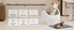 Selbst reinigende offene Katzentoilette für grosse Katzen – Bild 3