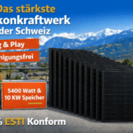Das leistungsstärkste genehmigungsfreie Plug & Play-Balkonkraftwerk der Schweiz