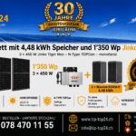 Balkonkraftwerk 600 W / 1350 Wp mit 4,48-kWh-Speicher