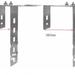 Balkonhaken für Solarmodule - Eckig verstellbar