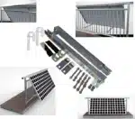 Halterung für 2 Photovoltaikmodule verstellbar