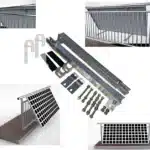 Halterung für 2 Photovoltaikmodule verstellbar