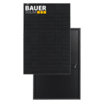 BAUER BS-405-M10HBB Fullblack – Vorder- und Rückansicht eines Moduls mit schwarzer Rückseitenfolie
