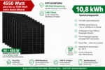4,5 kW Solarmodule & 10,8 kWh Speicher inkl. Notstromsteckdose, genehmigungsfrei