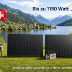Balkonkraftwerk 920/600 Watt, bifaziale Hochleistungsmodule