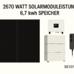 Plug&Play-Balkonkraftwerk auch als Inselanlage 7 kWh Speicher, 2700 WP Solarmodule