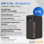 Phylion Batteriespeicher – technische Eigenschaften
