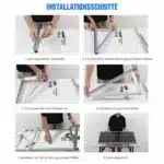 Aufständerung Terrasse Flachdach Schwarz für 2 Module – Bild 4