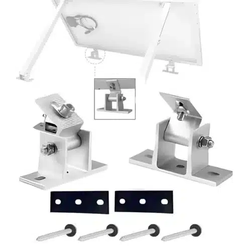 Halterung für  1 Photovoltaikmodul, verstellbar Silber – Bild 3