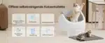 Selbst reinigende offene Katzentoilette für grosse Katzen – Bild 4